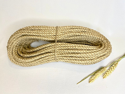 Веревка джутовая для когтеточки д-7 мм намотка 25 м
